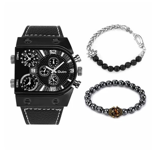 Cronos Elegance - Horloge en dubbele armband als geschenk